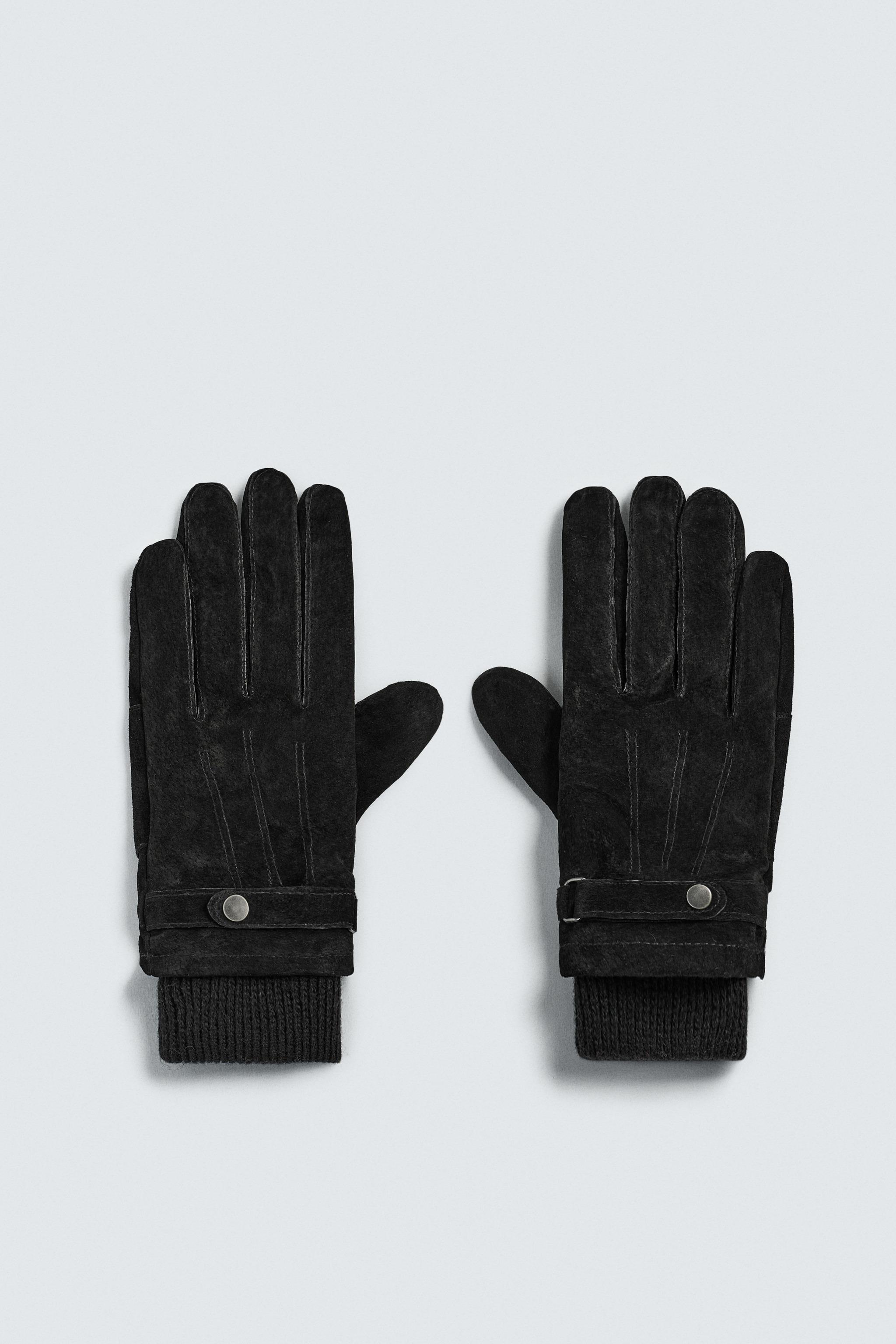 COMBINATION SUEDE LEATHER GLOVES